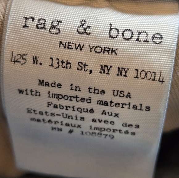 Rag & Bone Blue Ankle Cropped Jeans - Picture 11 of 11